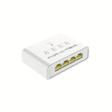 Divisor de cable Ethernet 1 a 4 1000 Mbps, Divisor de cable de Internet Dockteck 2,54 pulgadas 4 salidas Alta velocidad de red Gigabit para LAN Puerto RJ45 Router Switch Trabaja con cable Cat5/5e/6/7/8