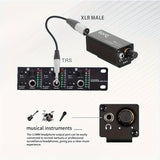 Amplificador de Auriculares Portátil Torq T-Rex 1-48V con Reducción de Ruido, Conector de Audio de Aleación de Aluminio, Relación S/N de 120dB, Ideal para Uso en Escenario - Negro, Accesorio para Computadora Personal|Equipo de Audio Profesional|Construcc