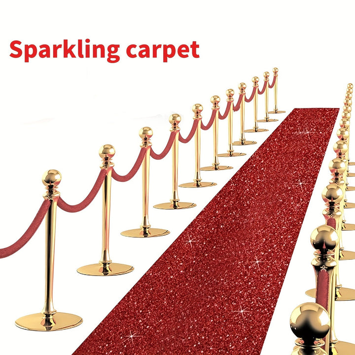 Una Alfombra Roja para Bodas, un Pasillo Romántico, Decoraciones Festivas para Fiestas y una Alfombra Roja con Tema de Navidad.