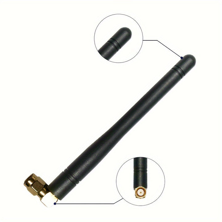 1/2/5pcs ETMY Antena Wi-Fi Externa Negra para Tarjetas de Internet - Conector SMA-M, Banda de 2.4GHz, Longitud de 11cm, Compatible con TP-Link AX200NGW, 8265AC, 7265AC, 9560AC, M.2 NGFF - Ideal para Router, Adaptador USB, Cámaras de Seguridad y Monitores