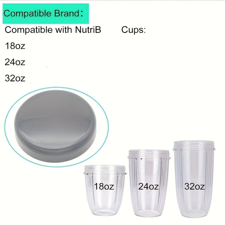 Tapas Planas Ajustables para Piezas de Repuesto del Licuadora NutriB para Vasos de 600w y 900w de 18/24/32oz