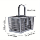 Adaptador Versátil para Cesta de Cubiertos de Lavavajillas - Compatible con Hotpoint, Bauknecht y Más - Accesorio de Almacenamiento de Cuchillos y Tenedores de Plástico Duradero, Multifuncional, C00257140
