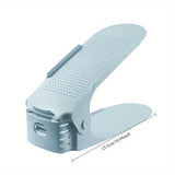 12 piezas de estantería de zapatos moderna y sencilla, estantería de almacenamiento ajustable de doble capa, diseño integrado, no requiere ensamblaje, uso versátil en habitaciones, material plástico duradero, organización de almacenamiento de zapatos.