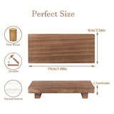 Soporte de Bandeja Pequeña Multicolor de Madera para Baño Estilo Granja, Soporte Decorativo de Tubo de Madera para Jabón en Cocina Adecuado para Tocador, Mostrador, Fregadero, Decoración de Escritorio, Accesorios de Baño