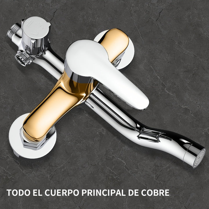 1 Juego de Ducha de Lujo Multifuncional, Cabeza de Ducha de Grifo de Cobre, Juego de Baño de Hogar, Equipado con Cabeza de Ducha de 11,81 Pulgadas de Ancho, Regalo de Halloween/Navidad, Accesorios de Baño de Hogar