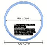 Anillo De Sellado De PC Para InstaPot De 6 Qt - Anillos De Sellado De Silicona De Repuesto Para Olla A Presión Programable IP De 6 Cuartos - Reemplazos De Goma De Insta-Pot Y Accesorios De Insta Pot Que Se Ajustan A Modelos De 5QT Y 6QT