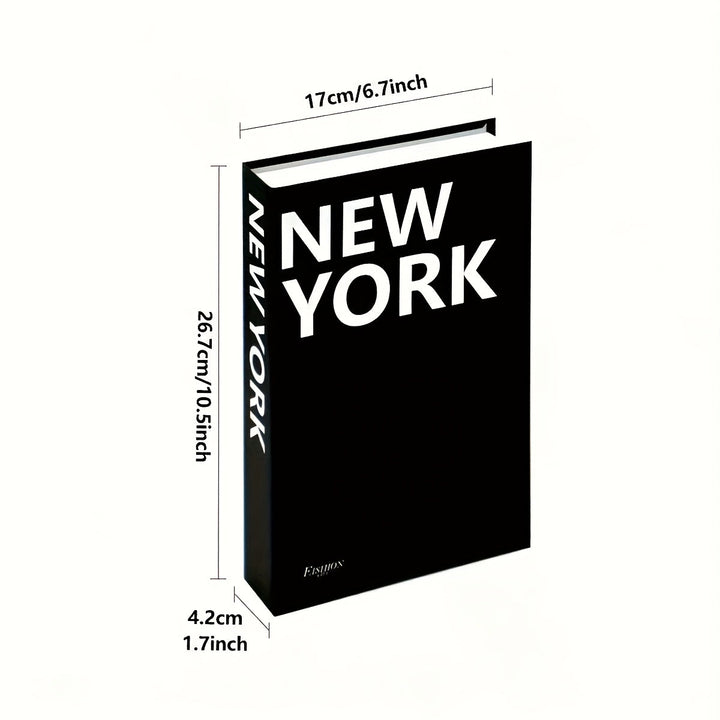 3 piezas de lujo de moda, libro, diseño de espinas negras y blancas, elegante, para el hogar, oficina, decoración de mesa de café, acento de sala de estar, decoración de estantería, decoración de estantería