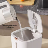 Juego de 2 Recipientes Sellados para Almacenar Arroz, Material de Polipropileno, Lavable a Mano, Resistente a Insectos y Humedad, Tapa Abatible, Bote Rectangular Reutilizable para Uso Doméstico