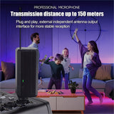 Sistema de Micrófono Inalámbrico Profesional NXG - Portátil, Alcance de 160 pies para Karaoke, Bodas, DJs, Fiestas, Discursos y Uso en Aulas con Control de Volumen, Conector de 3.5mm, Batería Recargable