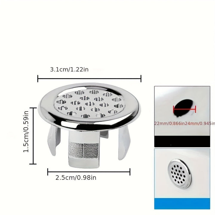 4 piezas de tapones de desagüe elegantes de acero inoxidable con perilla decorativa - Antifugas, fáciles de instalar, para baño y cocina, diseño moderno para lavabos, accesorio para fregadero
