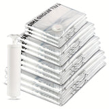 6/8/12pcs Bolsas De Almacenamiento Al Vacío, Bolsas Selladoras De Almacenamiento Al Vacío Ahorradoras De Espacio Para Ropa, Ropa, Ropa De Cama, Edredón, Manta