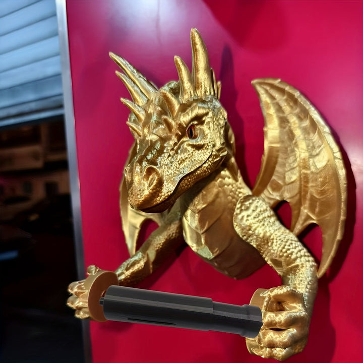 1pc Portarrollos de Papel Higiénico Estilo Dragón - Ideal para Baño, Hogar u Oficina o Decoración del Dormitorio - Regalo Perfecto para Amigos