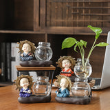 1pc Jarrón Hidropónico de Zanahoria Verde, Jarrón de Vidrio Transparente para Arreglo Floral para Decoración de Sala de Estar, Oficina y Escritorio, Adorno para el Hogar