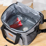 1 bolsa de almuerzo, bolsa aislada de mano y cruz, bolsa de picnic de hombro no alimentaria, paquete de hielo para coche al aire libre, bolsa de caja de almuerzo térmica, adecuada para acampar, trabajar, ir a la escuela, etc.