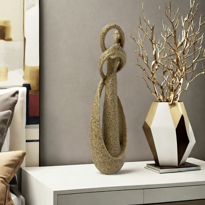 1pc Escultura Abstracta de Pareja Besándose, Estatua de Arte de Resina para Decoración del Hogar y la Oficina, Decoración Moderna para Escritorio y Estante Interior/Exterior, Regalo para el Día de San Valentín, No Se Necesita Electricidad