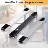 2 Piezas de Carrito Ajustable para Electrodomésticos con 24 Ruedas - Sin Batería Necesaria, Base Ergonómica con Palanca y Frenos, Ideal para Refrigerador, Lavadora, Secadora y Muebles - Accesorios para Hogar, Movilización Fácil