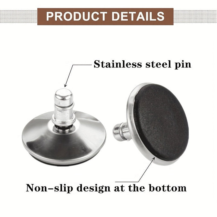5pcs Rodamientos Antideslizantes para Sillas de Oficina - Fácil Instalación, Protege Suelos de Madera y Alfombras, Ajusta a Tallos de 5.08cm