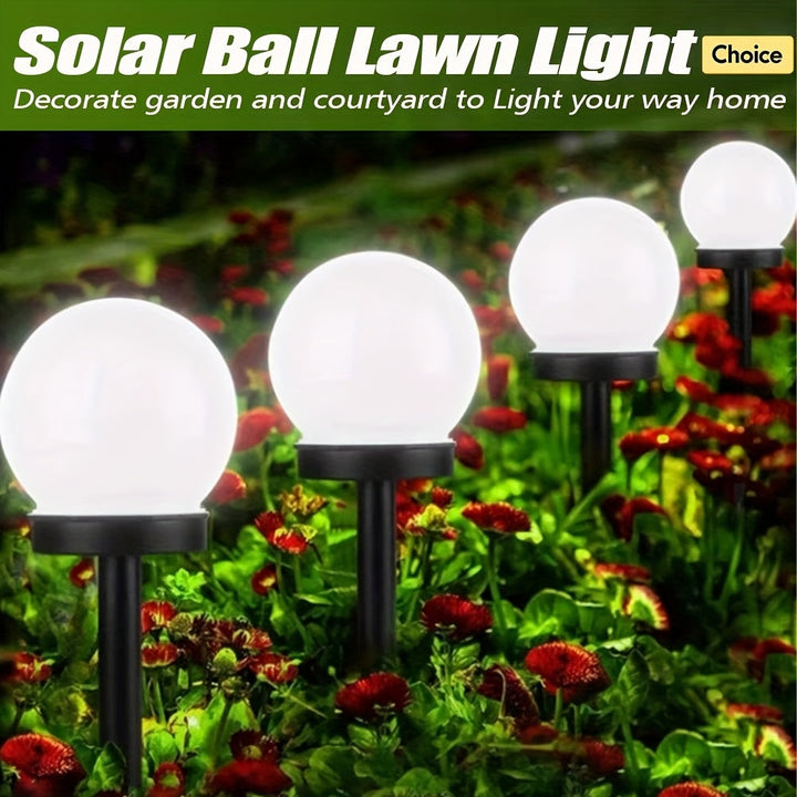 3/6/9 luces solares esféricas para jardín, 3 luces LED esféricas exteriores impermeables, ideales para decoración de jardines, céspedes, caminos y aceras, faroles solares, iluminación de suelo, decoraciones para fiestas y festividades