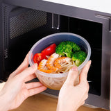 Juego de 4 Contenedores Transparentes para Alimentos de PP con Tapas Herméticas - Apilables, Reutilizables, Seguros para Lavavajillas y Microondas, para Granos, Carne, Frutas, Verduras - Organización de Cocina que Ahorra Espacio