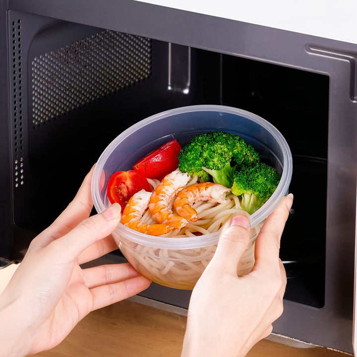 Juego de 4 Contenedores Transparentes para Alimentos de PP con Tapas Herméticas - Apilables, Reutilizables, Seguros para Lavavajillas y Microondas, para Granos, Carne, Frutas, Verduras - Organización de Cocina que Ahorra Espacio