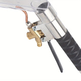 1 pieza de adaptador de vapor de acero inoxidable para aspiradora, accesorio para limpieza de autos, sofás y alfombras - Boquilla de vapor resistente a altas temperaturas con mango ergonómico, uso doméstico y para detalles de auto, acabado metálico elega