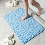 Alfombra de baño de coral suave, antideslizante, rápida secado, respaldo de PVC, lavable en máquina, poliéster de lujo, pila baja, rectangular, ideal para la entrada del baño, 15,75x23,62 pulgadas, hecha a mano, patrón geométrico, 100% poliéster, 100% PV