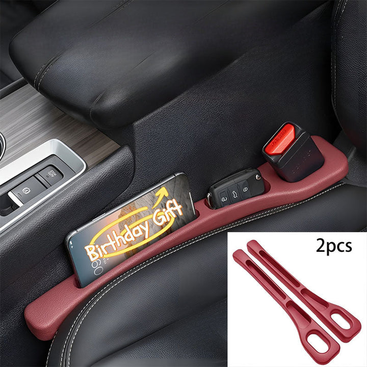 2 piezas de parantes de asientos de coche | Caja de almacenamiento multifuncional | Organizador de teléfono, llaves y monedas anti-caída y hermético