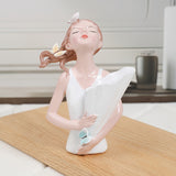 Decoración de Vaso de Chica Mariposa, Estatua de Resina de Estilo Clásico, Tema de Amor, Tamaño Múltiple, Adecuado para Navidad, Halloween, Año Nuevo, Día de San Valentín, Decoración Universal de Fiestas, No Requiere Energía