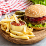 12 piezas de tazones de acero inoxidable para salsa, tazas de condimento mini de 45 ml, platos de condimento reutilizables para uso doméstico y en restaurantes.