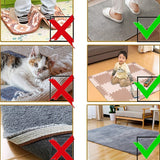 Juego de 8/16/24pcs de Adhesivos Antideslizantes para Alfombras - Cinta Doble Cara Reutilizable para Cocina, Sala de Estar, Baño - Esenciales de Decoración para el Hogar de ABS Duradero