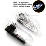 Proyector de Luz para Puerta LED BMW 2 piezas - Lámpara de Láser Transparente y Negra Luces de Cortesía para Matrícula, Accesorios Automotrices, 12-24V, Iluminación de Puertas de Coche | Carcasa Transparente | Luces Fáciles de Instalar, Proyector de Luz