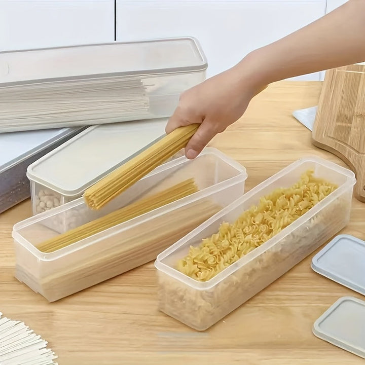 3 piezas de recipientes reutilizables para almacenar alimentos, libres de BPA, apilables, seguros para refrigerador y congelador, ideales para cebollín, cilantro, jengibre, ajo, fideos, huevos - esenciales de cocina