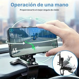 Soporte para Teléfono en el Tablero del Coche - Ajustable y Seguro, Adecuado para iPhone, Samsung Galaxy, etc. - Fácil de Instalar, Diseño para una Conducción Segura