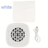 Mini recolector de polvo de uñas portátil USB y ventilador de vacío - Herramienta de manicura compacta y portátil con cabezas intercambiables, 3 velocidades, 4 modos, apagado automático y tiempo de funcionamiento de 24 horas para manicuras de alta calida