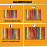 1pc alfombra de suelo antideslizante de esponja con patrón de rayas de 1.1cm de grosor, adecuada para alfombra de cocina, alfombra de baño, alfombra de sala de estar, alfombra de dormitorio, alfombra de exterior, adecuada para sala de estar, dormitorio,