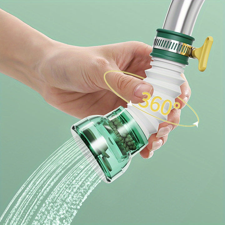 Extensor de grifo ajustable, cabezal de ducha giratorio 360°, plástico, portátil para bañar y duchar mascotas, accesorio de fregadero de cocina de fácil instalación.