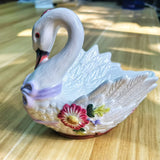Jabonera en forma de cisne, 1 pieza, colores vivos, realista y muy exquisita