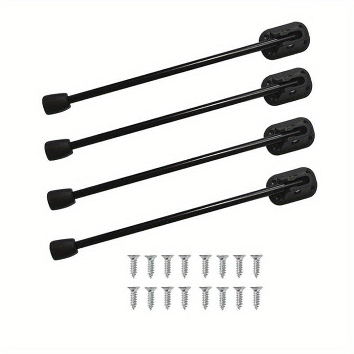 4 piezas Patas de mesa plegables portátiles para banca mesa de computadora lateral 26cm Negro