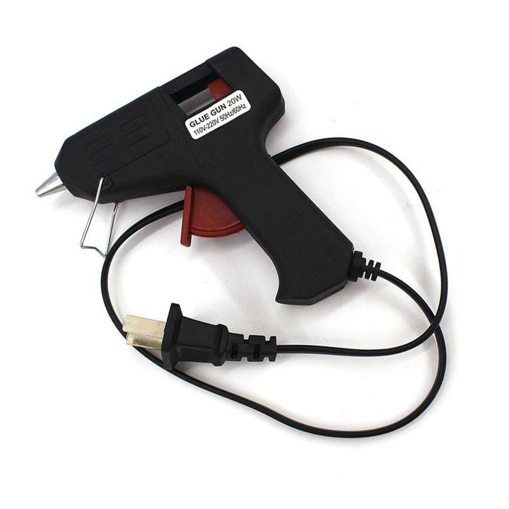 Pistola Silicona Eléctrica Pequeña 10 cm / 20W + 5 Barras de Silicona RF PS-20