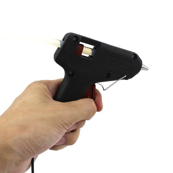 Pistola Silicona Eléctrica Pequeña 10 cm / 20W + 5 Barras de Silicona RF PS-20