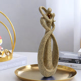 1pc Escultura Abstracta de Pareja Besándose, Estatua de Arte de Resina para Decoración del Hogar y la Oficina, Decoración Moderna para Escritorio y Estante Interior/Exterior, Regalo para el Día de San Valentín, No Se Necesita Electricidad