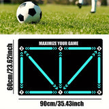 1pc Alfombra de Entrenamiento para Habilidades Pies, Antideslizante, Mejora del Control y Destreza en el Pie, Gimnasia con Aislamiento Acústico Interior, Alfombra de Velocidad y Agilidad, para San Valentín, Pascua, Día de Acción de Gracias, Navidad