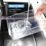 THELIFE 28/14 piezas, Organizador de refrigerador (14/7 contenedor + 7 tapa) Perfecto para almacenamiento y organización de alimentos en la cocina de RV, Seguro para lavavajillas, Negro, Esencial para la organización de la cocina!