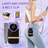 Fijas de uñas eléctricas de 45000 RPM, pulidor de esmalte de uñas inalámbrico, recargable, ruidoso bajo, para manicura, salón de belleza.