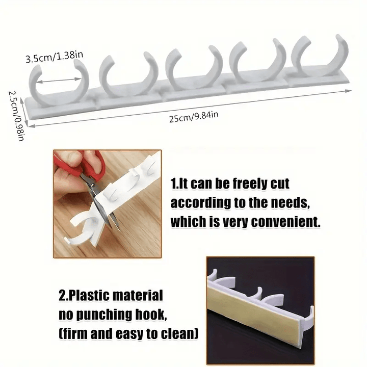 1/2/4pcs Soporte de tarro de especias de plástico sin taladro - Organizador de cocina montado en la pared con pestañas adhesivas, fáciles de ensamblar, ideal para cocinas de RV y camper, Organizador de RV | Accesorio de cocina moderno | Estante de plásti