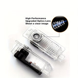 Proyector de Luz para Puerta LED BMW 2 piezas - Lámpara de Láser Transparente y Negra Luces de Cortesía para Matrícula, Accesorios Automotrices, 12-24V, Iluminación de Puertas de Coche | Carcasa Transparente | Luces Fáciles de Instalar, Proyector de Luz