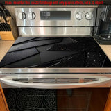 1pc Alfombrilla Protectora de Estufa con Patrón Geométrico Abstracto - 71.88x52.07 cm Antideslizante y Resistente al Calor (Hasta 356°F), Cubierta Multifuncional para Cocinas Eléctricas, Hornos Planos, Lavadoras, Secadoras y Almohadillas - Accesorio Dura