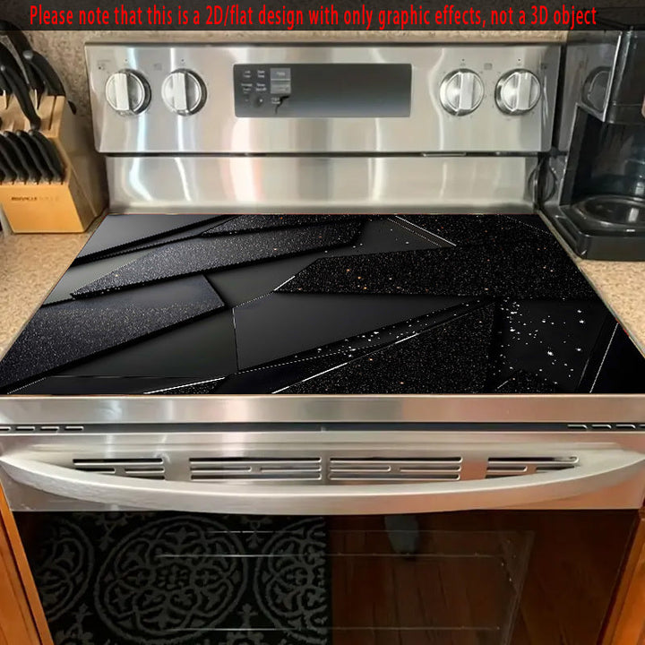 1pc Alfombrilla Protectora de Estufa con Patrón Geométrico Abstracto - 71.88x52.07 cm Antideslizante y Resistente al Calor (Hasta 356°F), Cubierta Multifuncional para Cocinas Eléctricas, Hornos Planos, Lavadoras, Secadoras y Almohadillas - Accesorio Dura