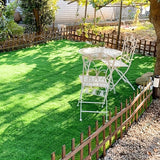 1 Rollo/2 Roldos de Césped Artificial para Bodas, Fiestas, Balcones, Patios, Camping - Plástico Duradero, No Necesita Riego ni Recorte, 6.60 pies/3.32 pies, Aspecto Natural y Mantenimiento Fácil, Decoraciones de Césped al Aire Libre, Verde de Fiesta, Cés