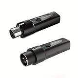 Transmisor y Receptor de Micrófono sin varillas 2.4Ghz, Sistema XLR, Adaptador Recargable para Mezcladora de Audio, Micrófono Dinámico